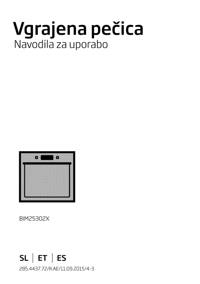 Página 1 del manual Manual de instrucciones Beko BIM 25302 X