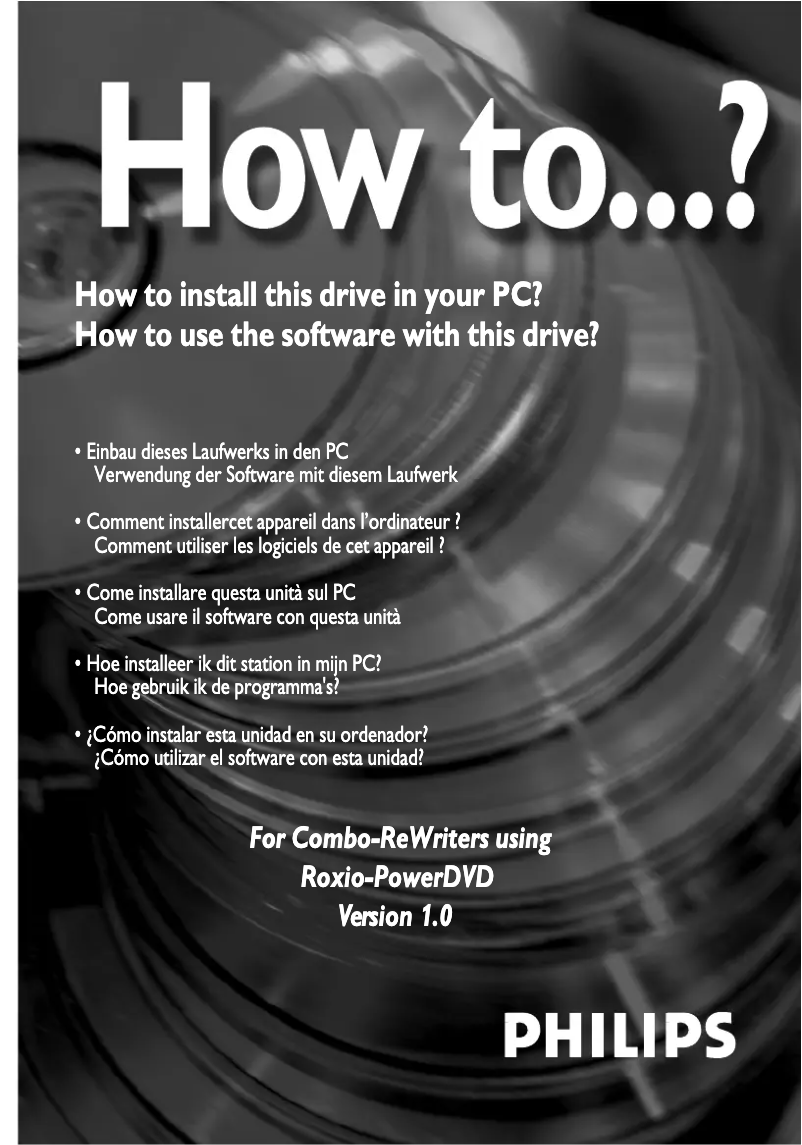 Imagen de la primera página del manual del dispositivo RWDV2010K