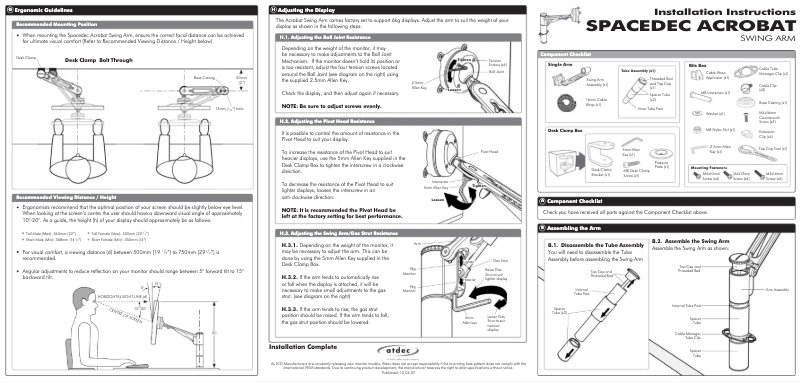 Página 1 del manual Manual de usuario Atdec SD-SA-DK