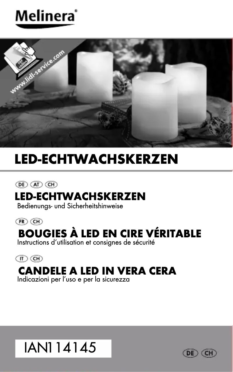 Imagen de la primera página del manual del dispositivo IAN 114145