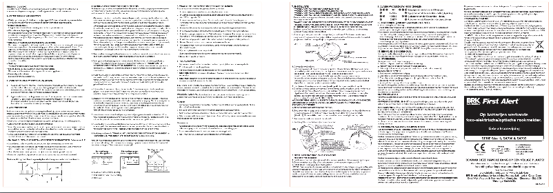 Página 1 del manual Manual de usuario First Alert SA700LI
