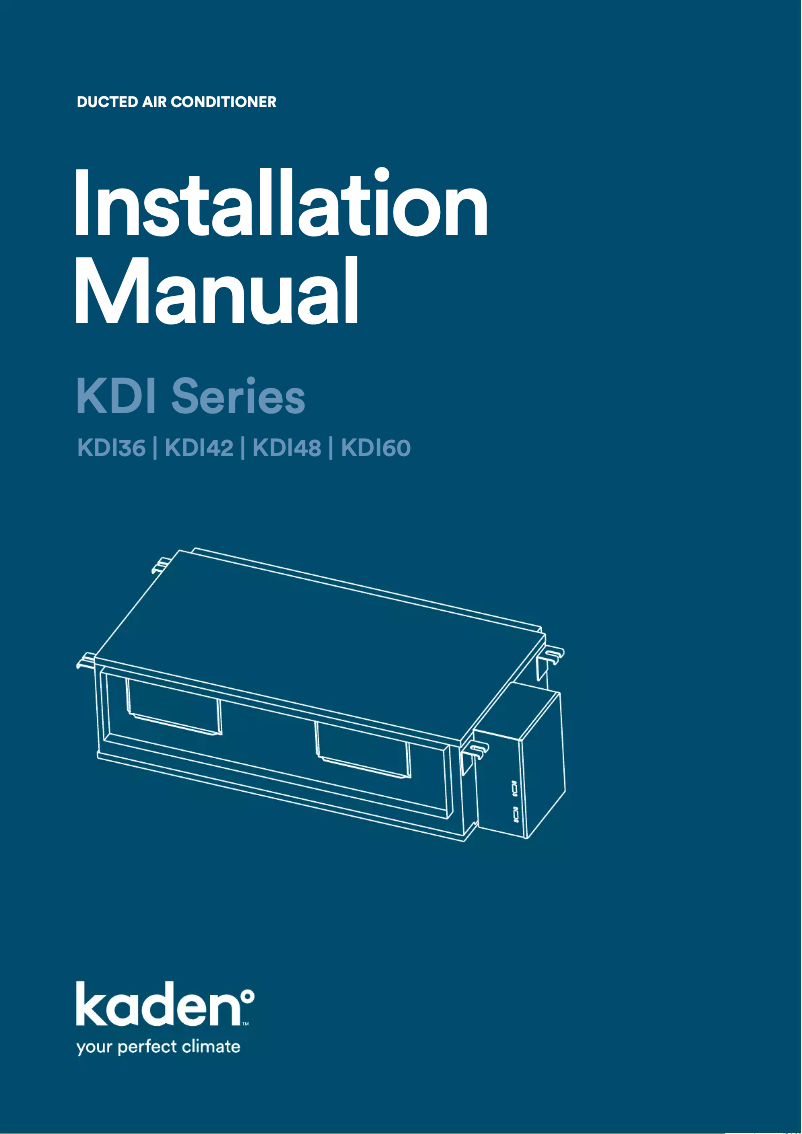 Imagen de la primera página del manual del dispositivo KDI36
