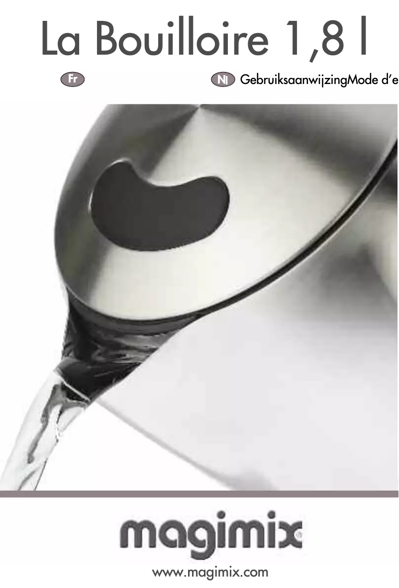 Página 1 del manual Manual de usuario Magimix La Bouilloire 1.8L