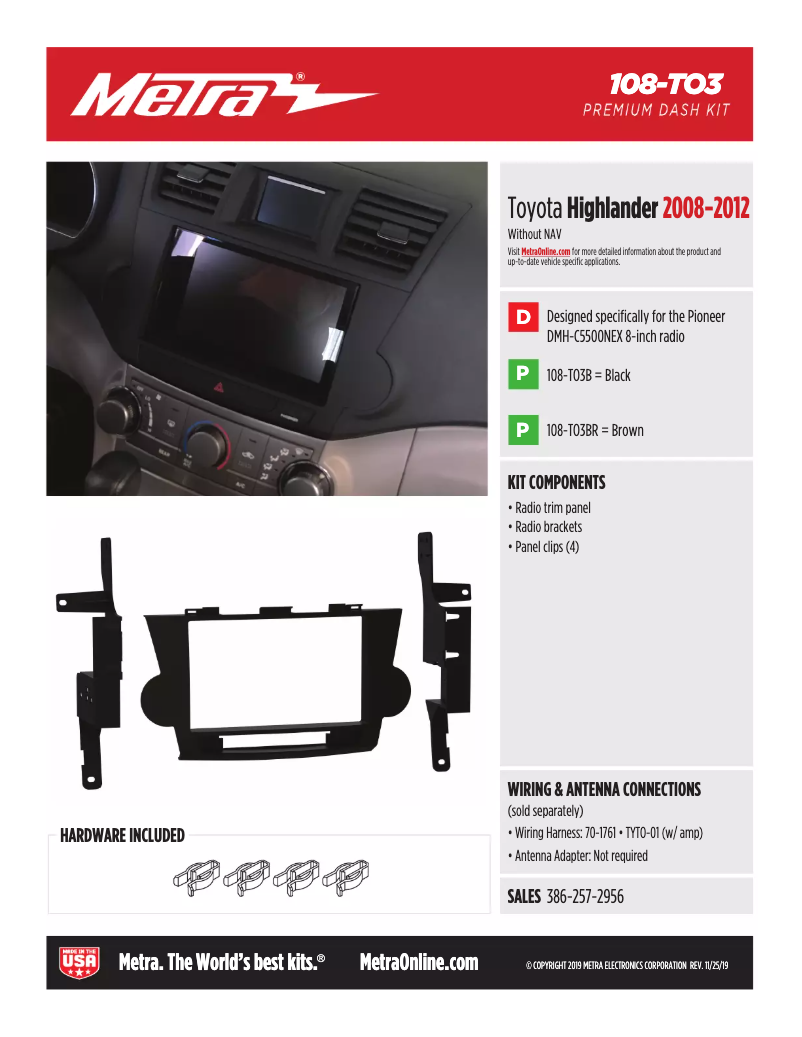 Imagen de la primera página del manual del dispositivo 108-TO3B
