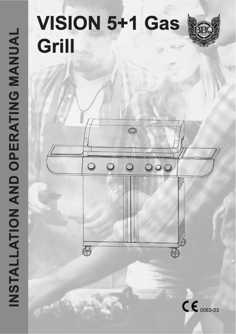 Imagen de la primera página del manual del dispositivo BBQ Chief Vision 5+1