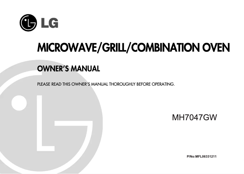 Imagen de la primera página del manual del dispositivo MH7047GW