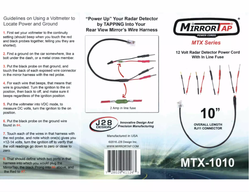 Imagen de la primera página del manual del dispositivo MTX-1010