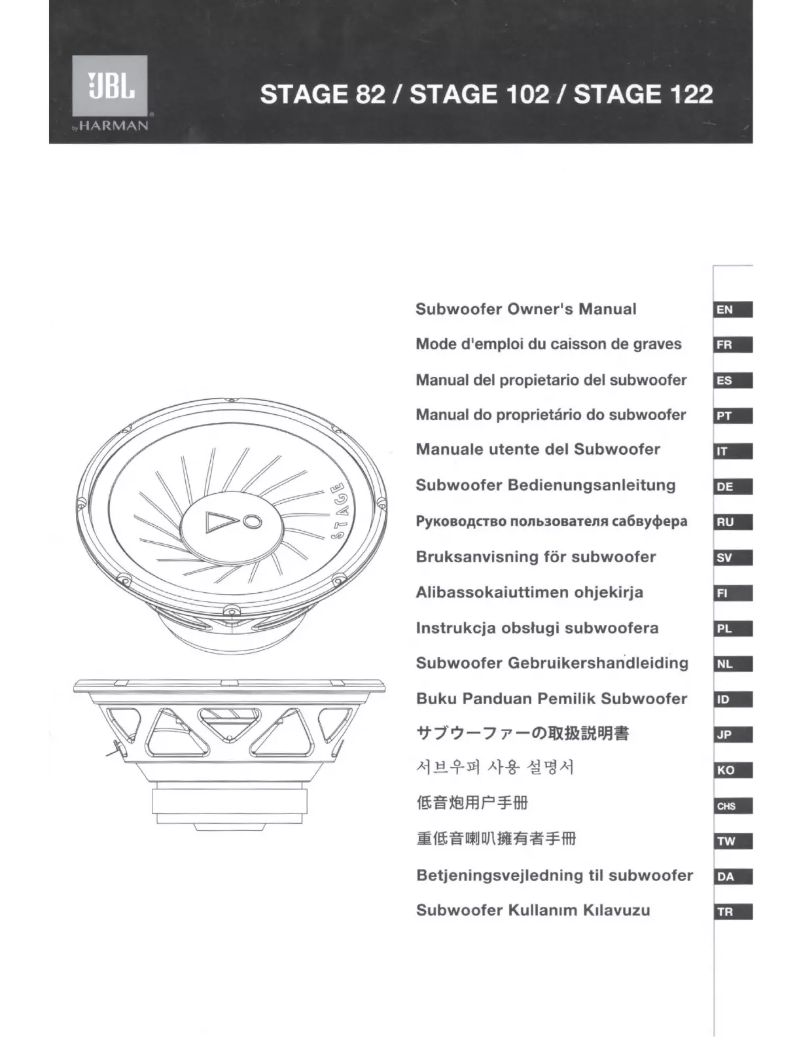 Página 1 del manual Manual de usuario JBL Stage 82AM