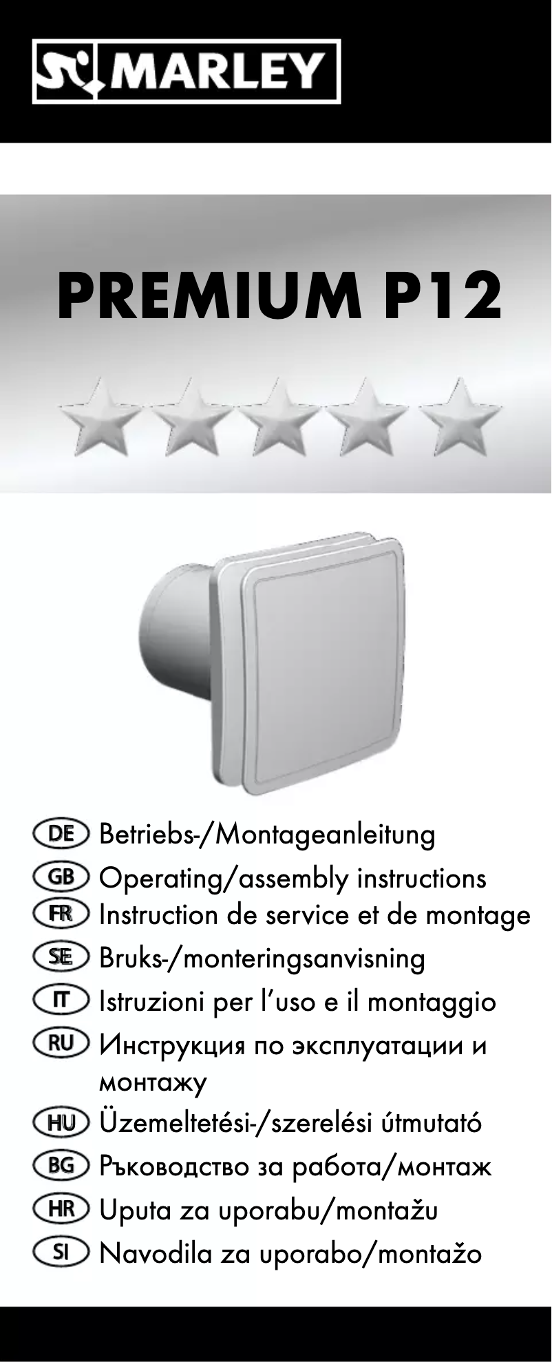 Imagen de la primera página del manual del dispositivo Premium P12