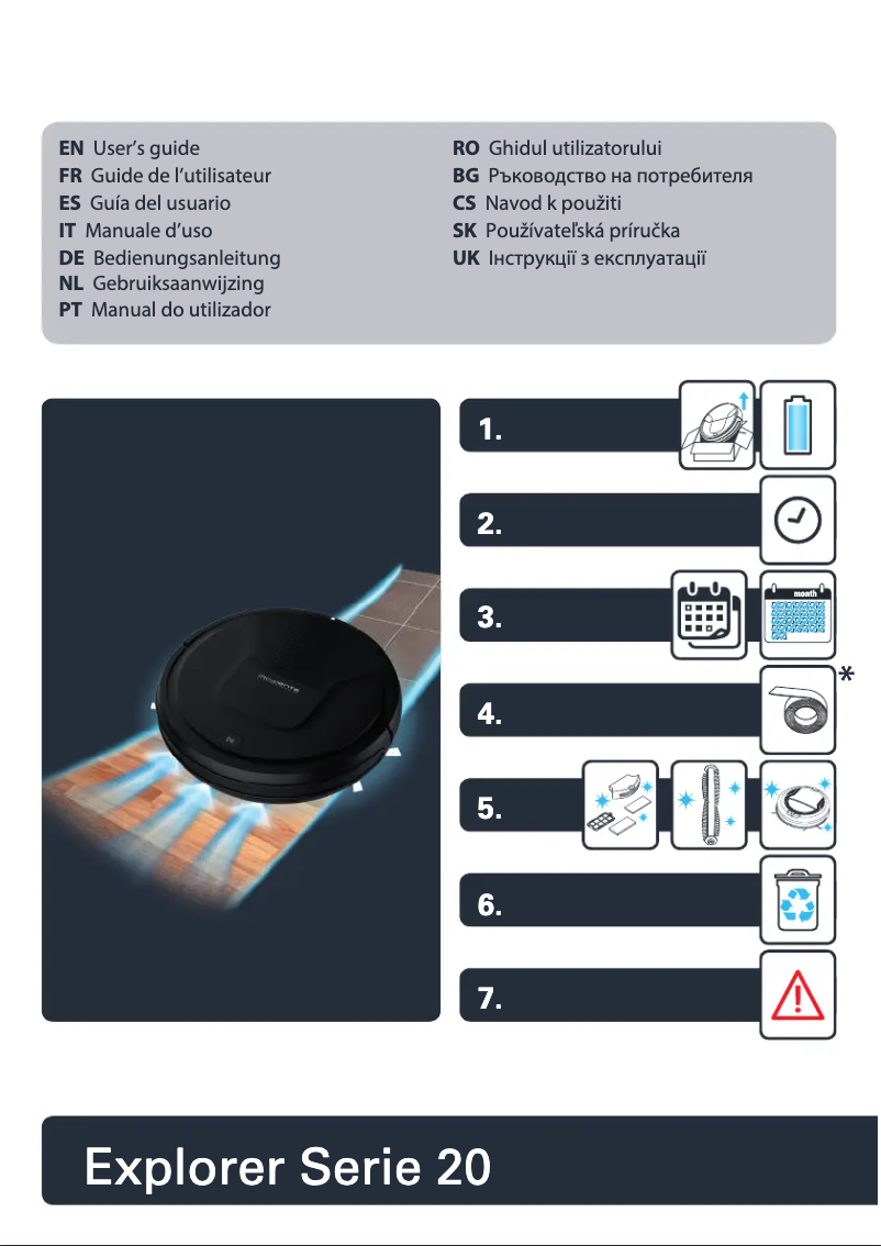 Imagen de la primera página del manual del dispositivo X-plorer Serie 20 RR6871