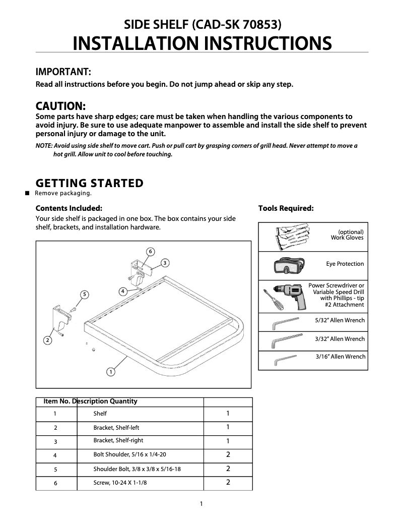 Página 1 del manual Manual de usuario DCS CAD1-SK