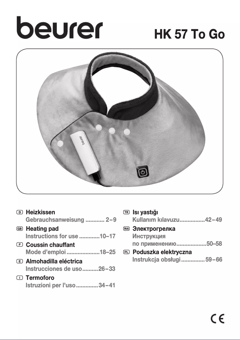 Página 1 del manual Manual de uso y mantenimiento Beurer HK 57