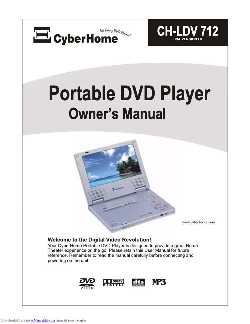 Página 1 del manual Manual de usuario CyberHome CH-LDV 712