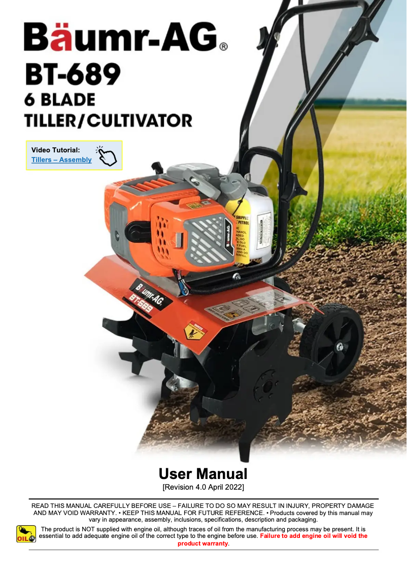 Página nº 1 - Manual de usuario Baumr-AG BT-689