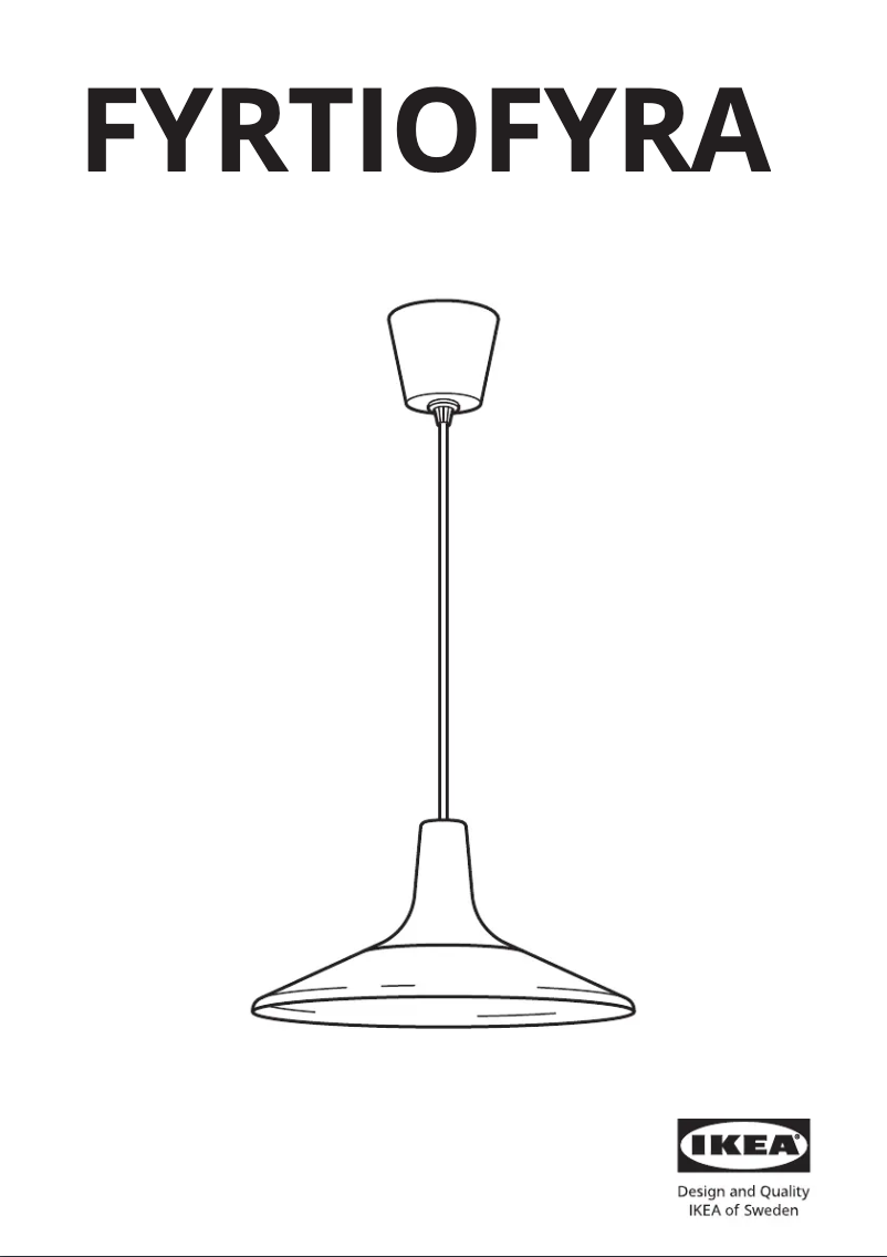 Imagen de la primera página del manual del dispositivo FYRTIOFYRA 705.160.19