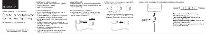 Página 1 del manual Manual de usuario Insignia NS-HPLTNG23