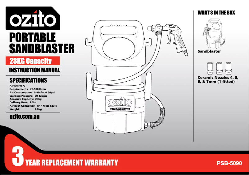 Imagen de la primera página del manual del dispositivo PSB-5090