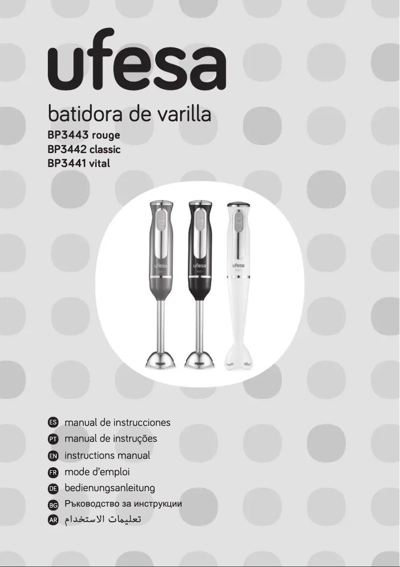 Página 1 del manual Manual de usuario Ufesa Rouge BP3443