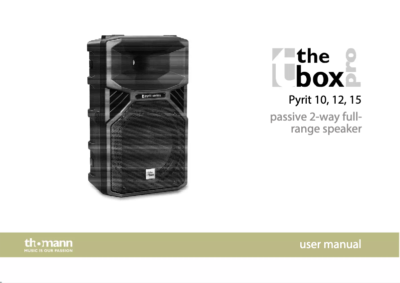 Página 1 del manual Manual de usuario The Box Pyrit 10