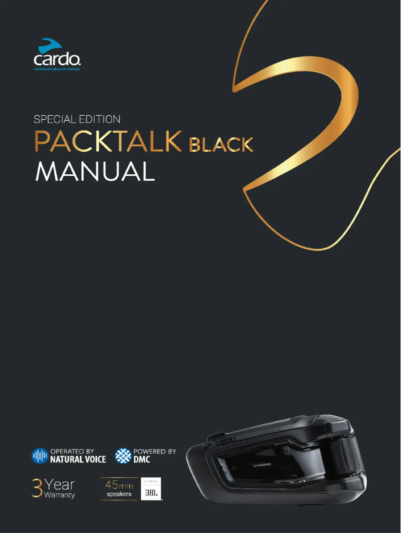 Página 1 del manual Manual de usuario Cardo Packtalk