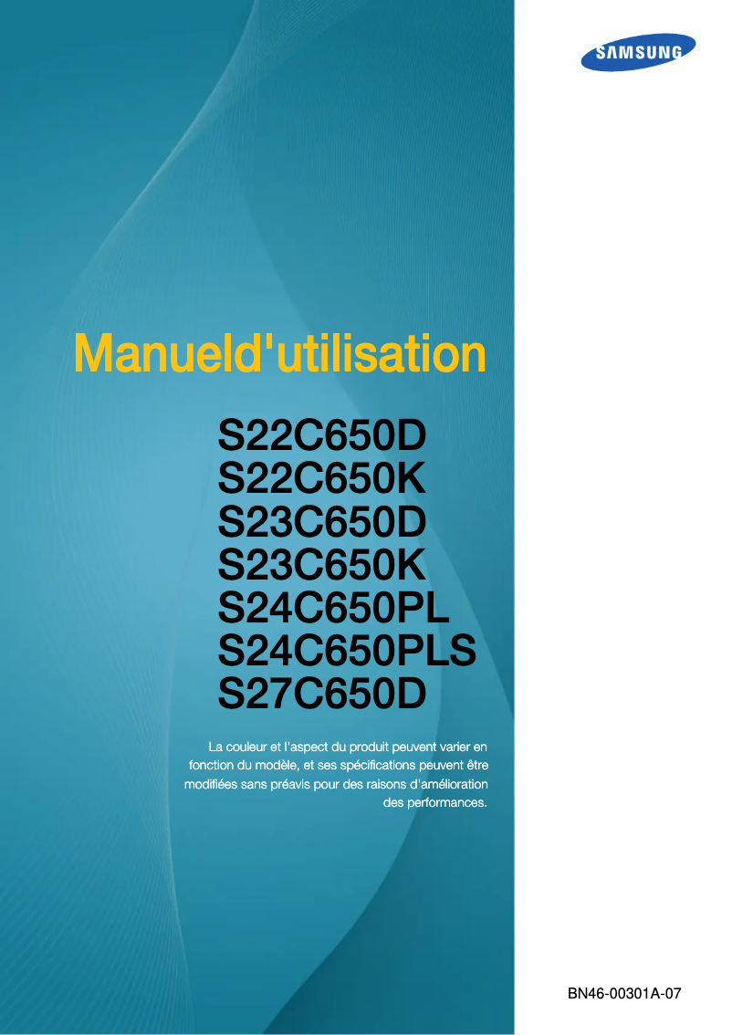 Imagen de la primera página del manual del dispositivo S23C650K