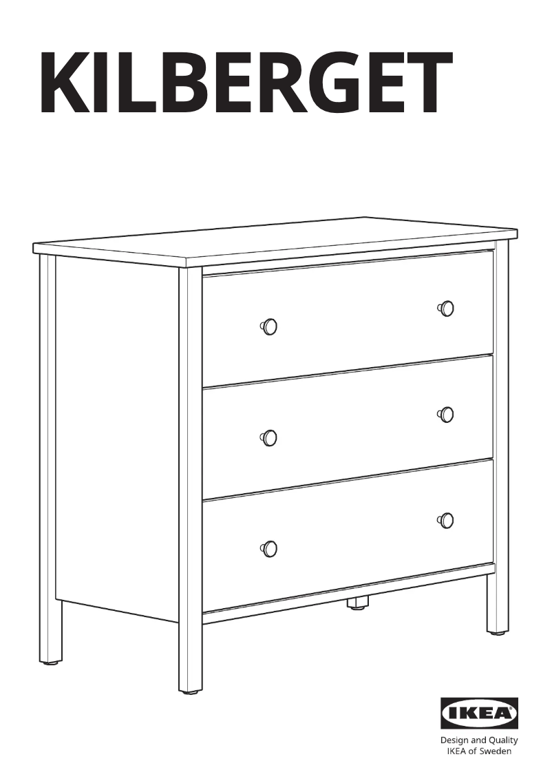 Imagen de la primera página del manual del dispositivo KILBERGET 505.616.68