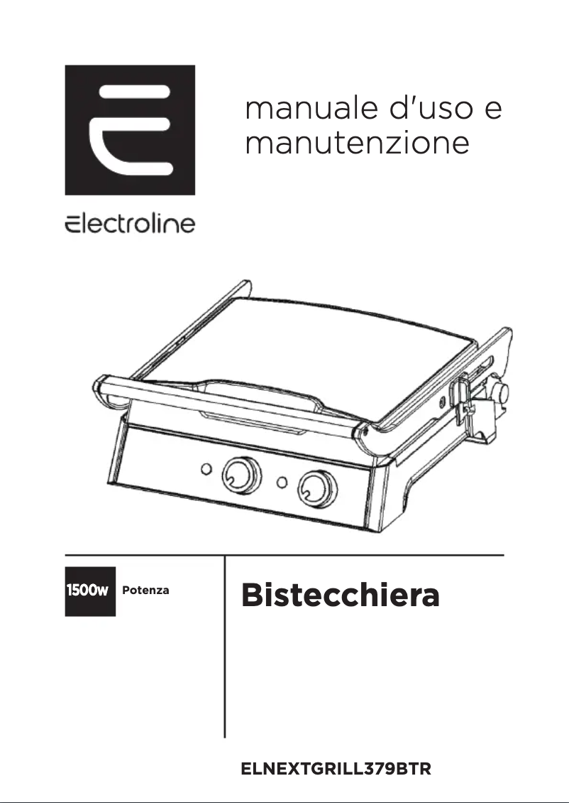 Página 1 del manual Manual de usuario Electroline ELNEXTGRILL379BTR