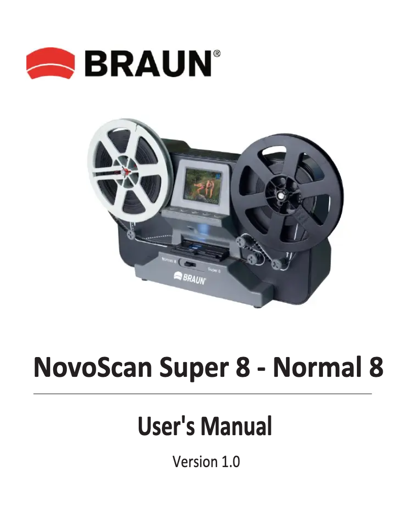 Imagen de la primera página del manual del dispositivo NovoScan Super 8 - Normal 8
