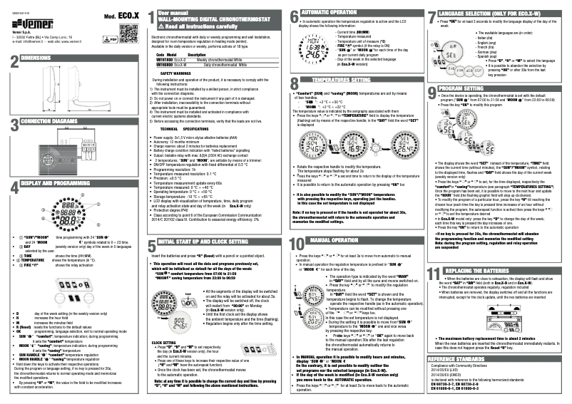 Página 1 del manual Manual de usuario Vemer Eco.X