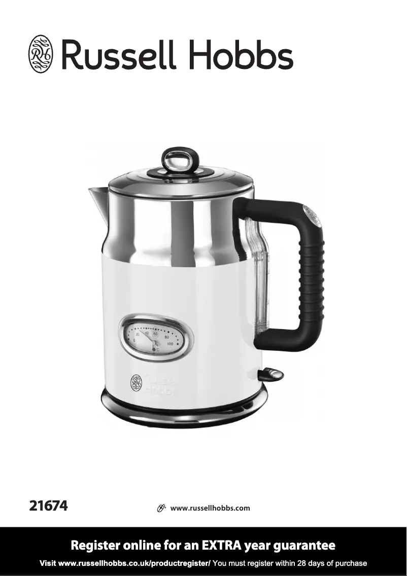 Página 1 del manual Manual de usuario Russell Hobbs Retro 21674