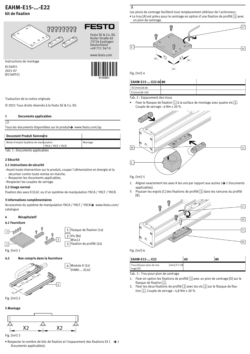 Imagen de la primera página del manual del dispositivo EAHM-E15-80-E22