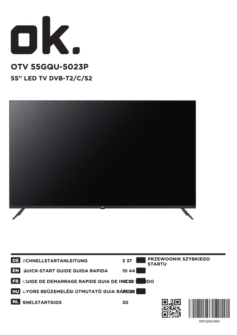 Página nº 1 - Manual de usuario OK OTV 55GQU-5023P