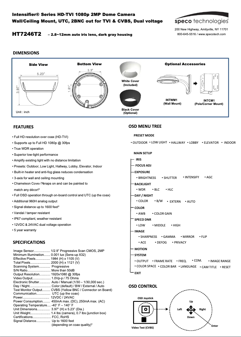 Imagen de la primera página del manual del dispositivo HT7246T2