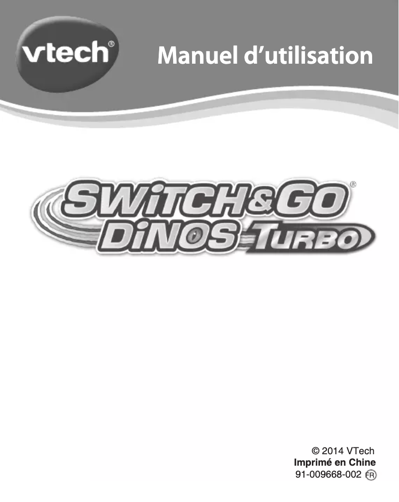 Página nº 1 - Manual de usuario Vtech Turbo Dinos (assortiment)