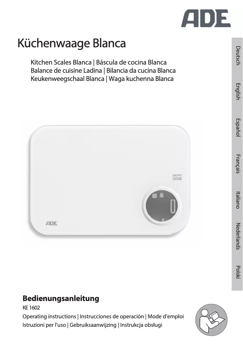 Página 1 del manual Manual de usuario ADE Blanca KE 1602