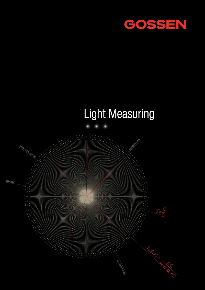 Página nº 1 - Folleto Gossen Metrawatt MAVOLUX 5032 C USB