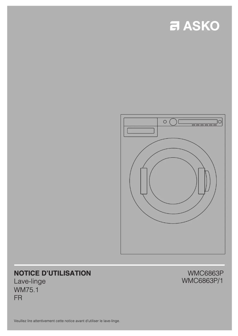 Imagen de la primera página del manual del dispositivo WMC6863P/1