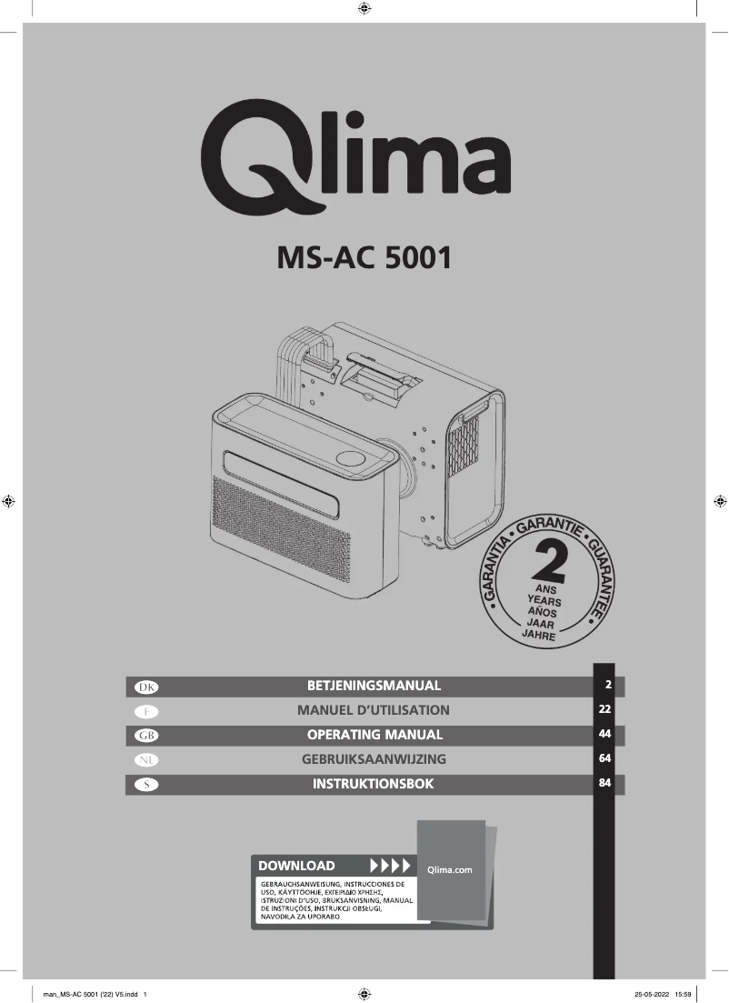 Página 1 del manual Manual de usuario Qlima MS-AC5001