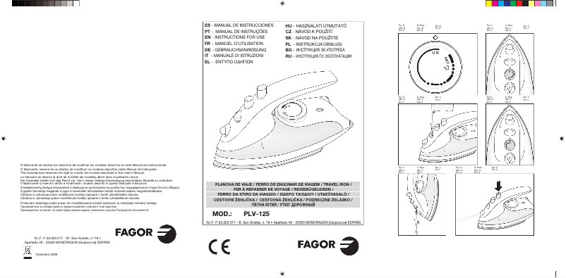 Imagen de la primera página del manual del dispositivo PLV-125