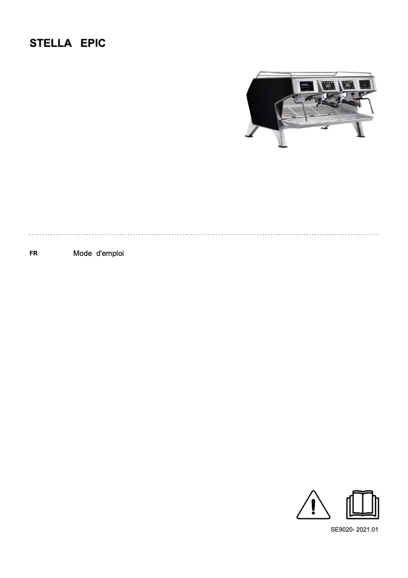 Imagen de la primera página del manual del dispositivo STELLA EPIC 3