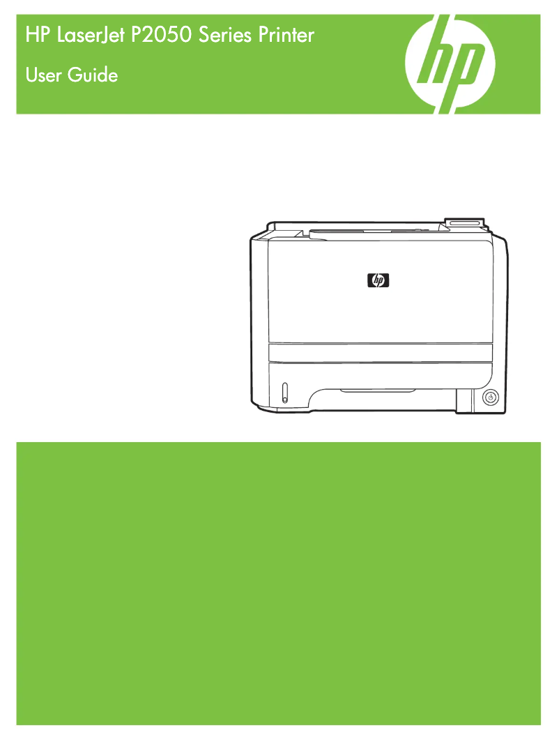 Página 1 del manual Manual de usuario HP LaserJet P2055d