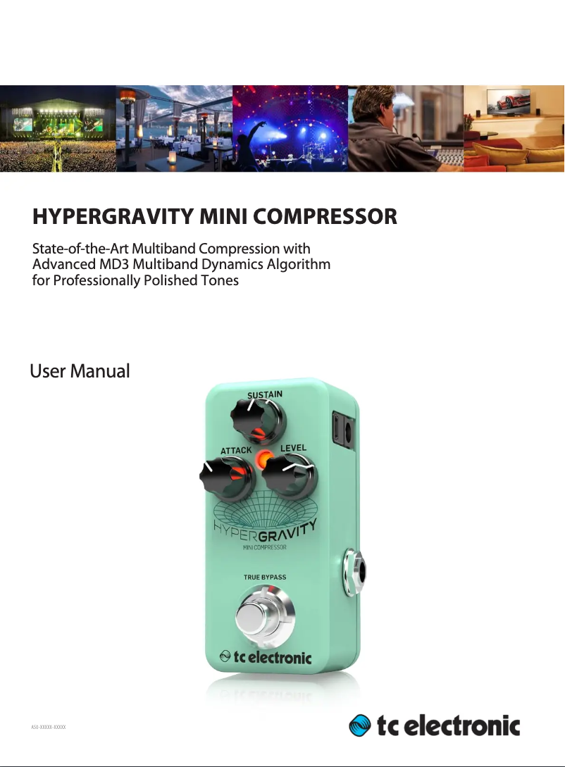 Imagen de la primera página del manual del dispositivo TC HyperGravity Mini Compressor