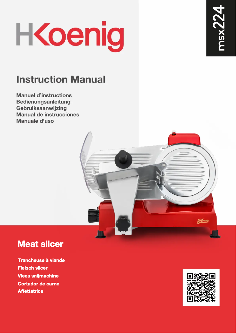 Página 1 del manual Manual de usuario H.Koenig MSX224