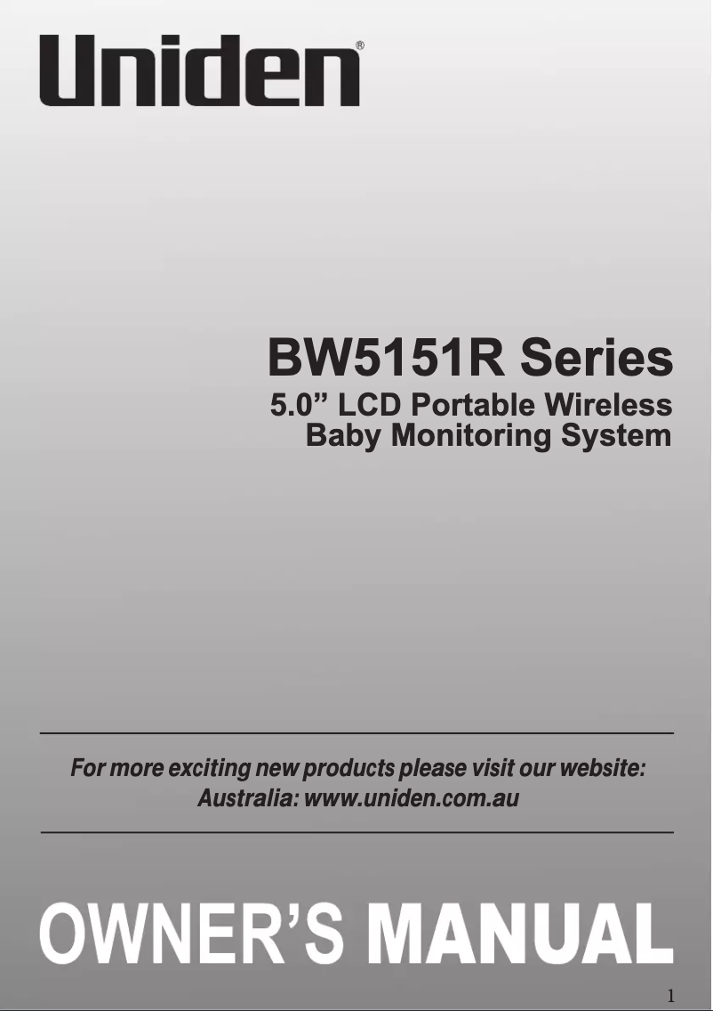 Imagen de la primera página del manual del dispositivo BW 5151R