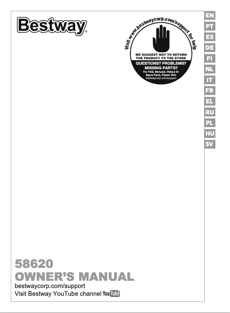 Página 1 del manual Manual de usuario Bestway Flowclear 58620