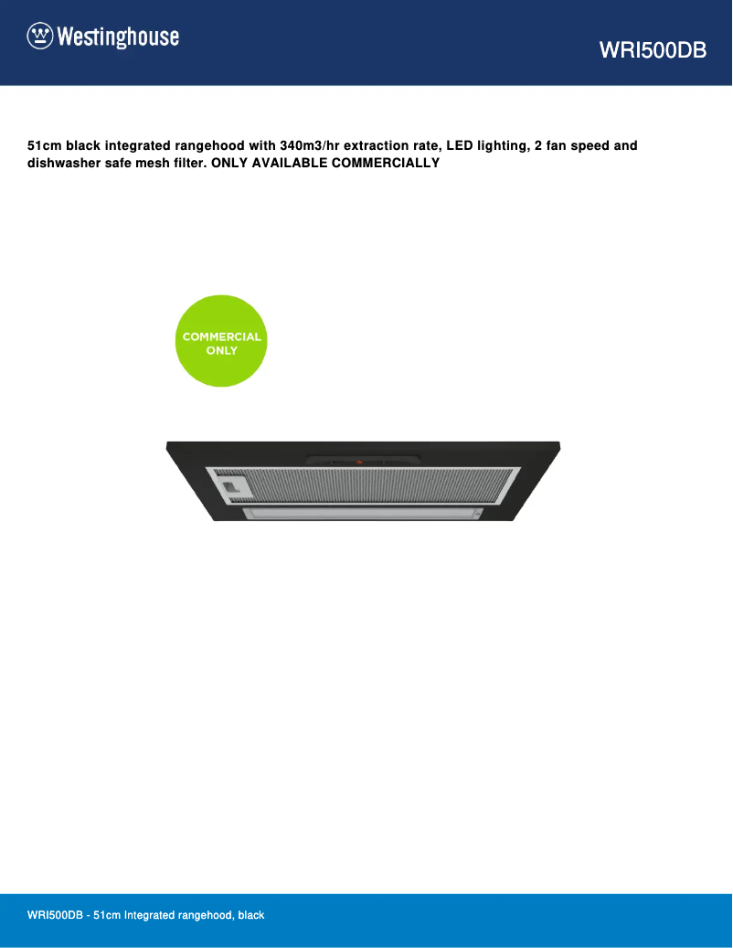 Imagen de la primera página del manual del dispositivo WRI500DB