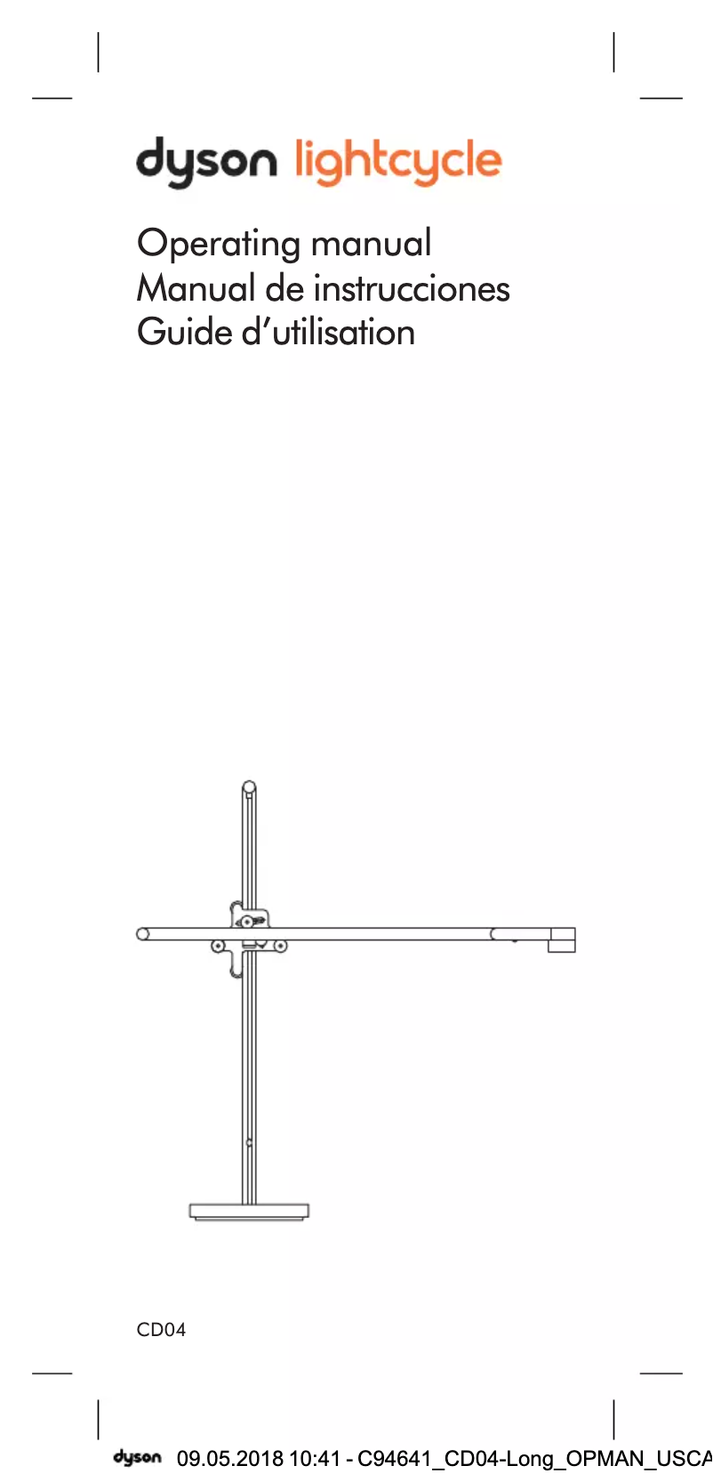 Imagen de la primera página del manual del dispositivo Lightcycle