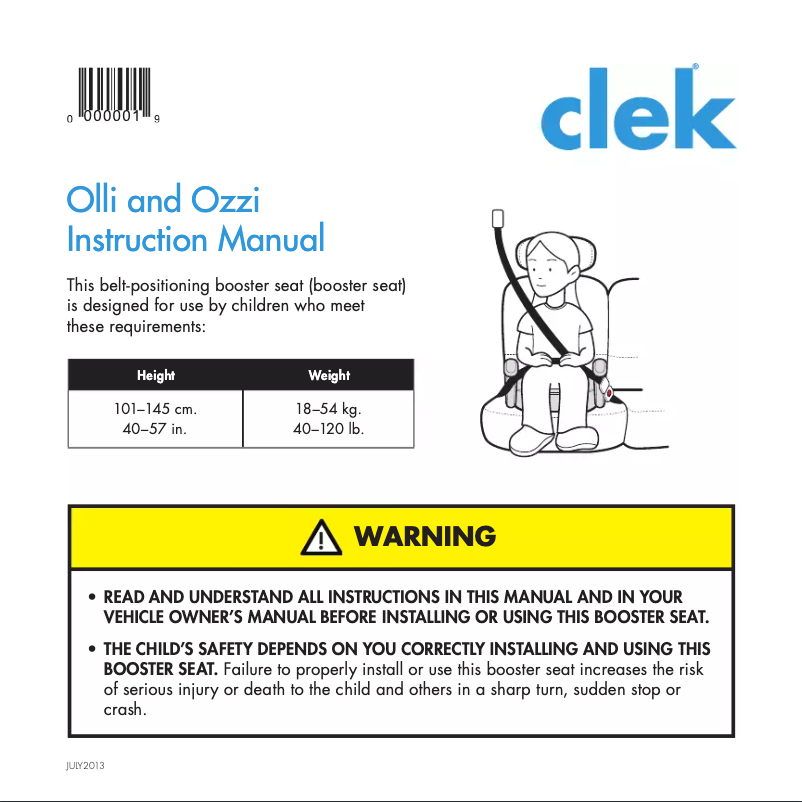 Página 1 del manual Manual de usuario Clek Ozzi