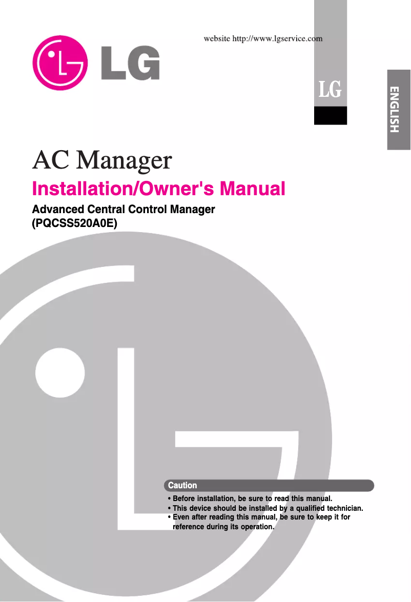 Página 1 del manual Manual de usuario LG PQCSS520A0E