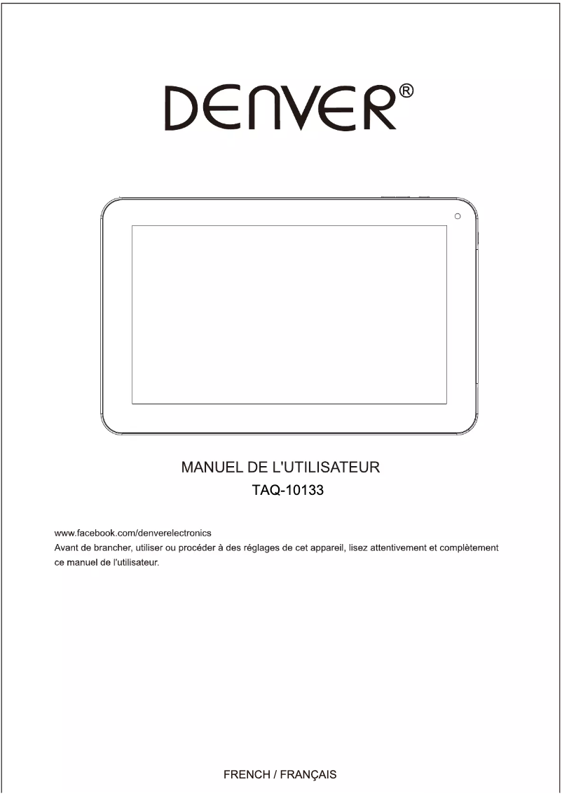 Página nº 1 - Manual de usuario Denver TAQ-10133